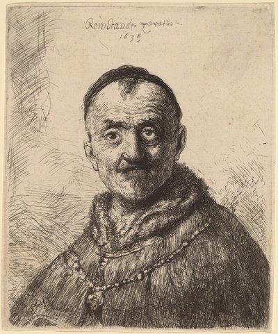 A Primeira Cabeça Oriental de Rembrandt van Rijn and Studio of Rembrandt