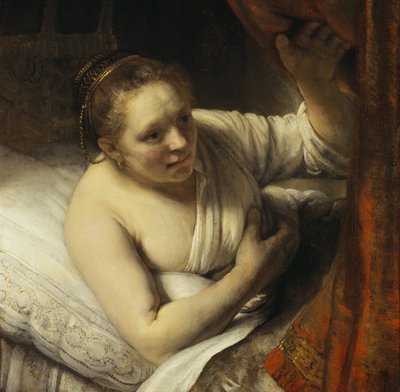 Uma mulher na cama de Rembrandt van Rijn