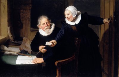O carpinteiro e sua esposa de Rembrandt van Rijn