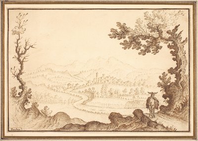 Uma paisagem perto de Pecchio de Remigio Cantagallina