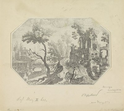 Paisagem com ruínas de Remigio Cantagallina