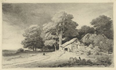 Casa de campo numa estrada de Remigius Adrianus Haanen