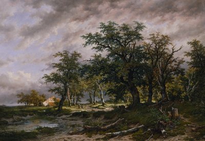 Grande paisagem holandesa de Remigius Adrianus van Haanen