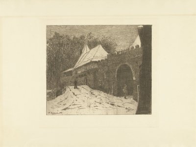 Vista da cidade com Koppelpoort em Amersfoort de Remmert Dekker