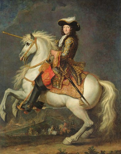 Retrato Equestre de Luís XIV (1638-1715) de René Antoine Houasse