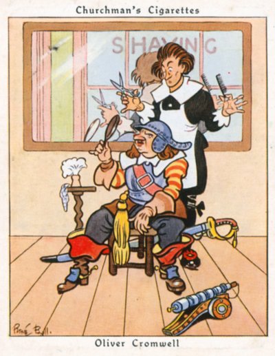 Oliver Cromwell (litografia a cores) de René Bull