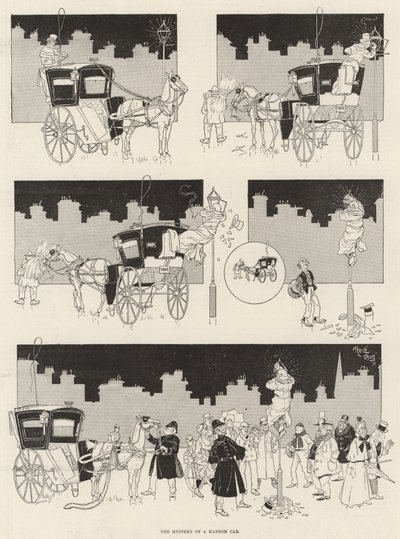 O Mistério de um Hansom Cab de René Bull