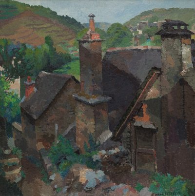 Chaminé antiga em Estaing, Aveyron de René Fontayne