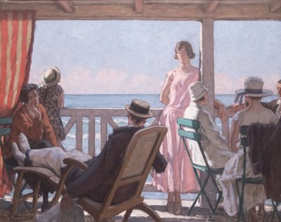 À beira do Canal da Mancha, c. 1924. de René François Xavier Prinet
