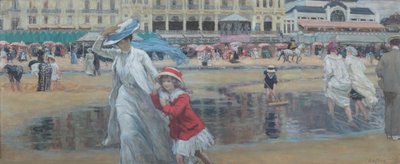 Praia de Cabourg, c. 1910. de René François Xavier Prinet