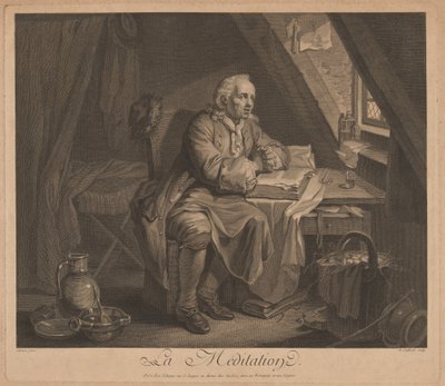 Meditação de René Gaillard, after Johann Eleazar Schenau