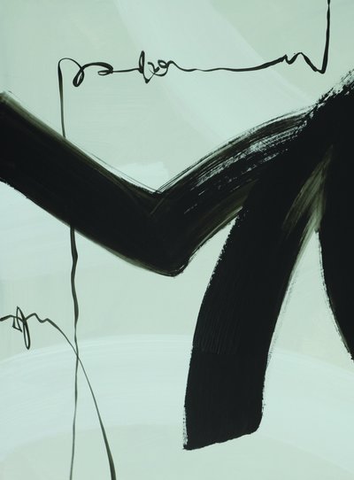 Pinceladas fluidas em preto de Renate Holzner