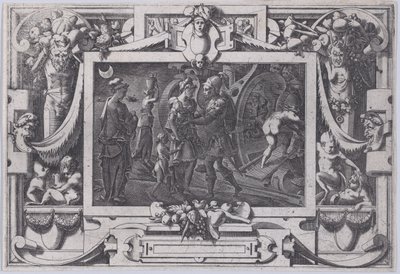 Medeia Embarca com Jason Noite Súbita com Jason Medea Deixando Cólquida no Leste de Argo..., 1563. de Rene Boyvin