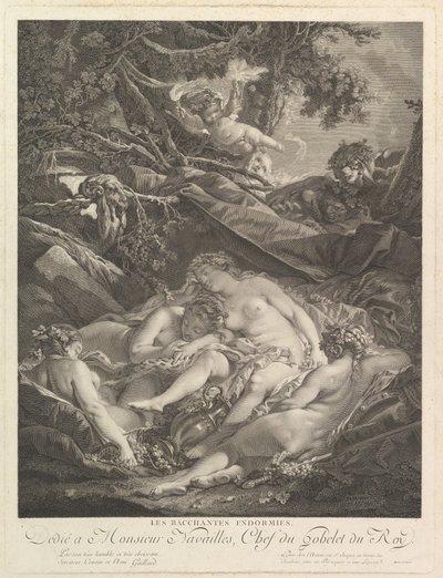 As Bacantes Adormecidas As Bacantes Adormecidas, século XVIII. de Rene Gaillard