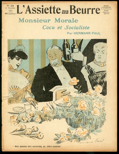 Capa do "The Butter Plate", número 236, Satirique en Colours de Rene George Hermann Paul
