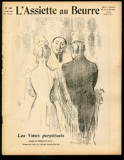 Capa do "The Butter Plate", número 268, Satirique en Colours de Rene George Hermann Paul