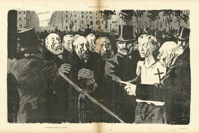 Ilustração de Hermann-Paul (1864-1940) em Le Canard Sauvage de Rene George Hermann Paul
