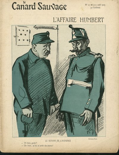 Ilustração de Hermann-Paul (1864-1940) para a Capa do Le Canard Sauvage, No. 21 de Rene George Hermann Paul