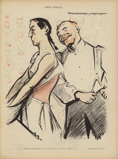 Amor conjugal. Ilustração para o riso de Rene George Hermann Paul