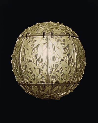 Boule de Gui, uma cortina suspensa manchada de verde, de Rene Jules Lalique