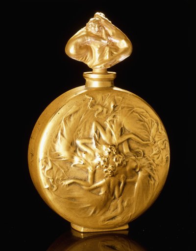 Estatuetas de Rosace em um frasco de perfume, de Rene Jules Lalique