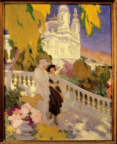 O Passeio no Terraço do Casino de Montecarlo de Rene Lelong