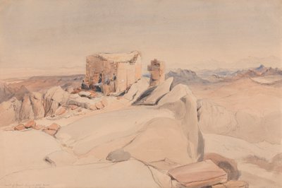 Cimeira do Monte Sinai ou Jebel Musa de Rev. Edward Thomas Daniell