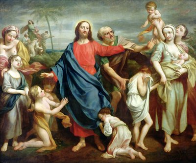 Deixa que as criancinhas venham a mim e não as impeçam, 1746 de Rev. James Wills