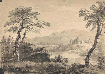 Paisagem com Duas Árvores e Castelo de Rev. William Gilpin