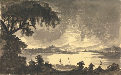 Rio Forth com a Cidade e Castelo de Stirling na Distância de Rev. William Gilpin