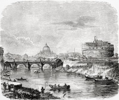 São Pedro com a ponte e o Castel Sant
