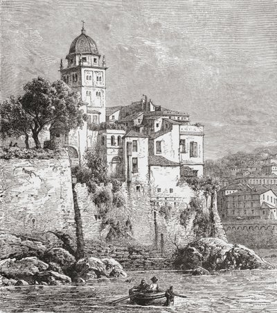 O Arsenal de Génova, no Norte de Itália, no final do século XIX. De Italian Pictures do Rev. Samuel Manning, publicado por volta de 1890. de Reverend Samuel Manning
