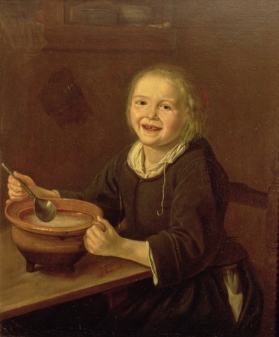 Porridge (óleo sobre tela) de Reynier Fransz Hals