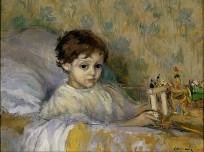 Criança doente (Octavi, filho do artista) de Ricard Canals