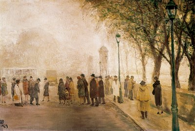A passagem. (Óleo sobre tela de Ricardo Baroja