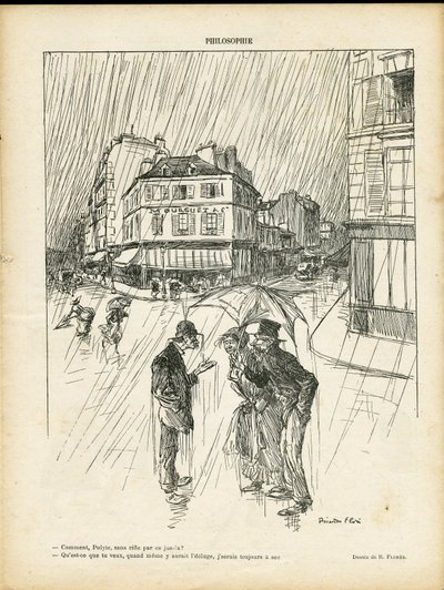Ilustração de Ricardo Flores (1878-1918) em Le Rire de Ricardo Flores