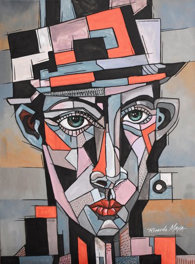 Homem Cubista Ousado de Ricardo Maya