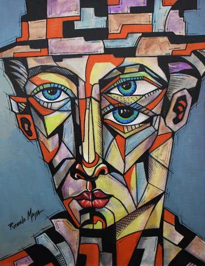 Homem Geométrico de Três Olhos de Ricardo Maya