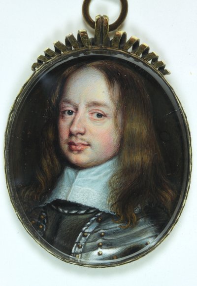 O Hon William Pierrepont (aguarela em marfim) de Richard  Gibson