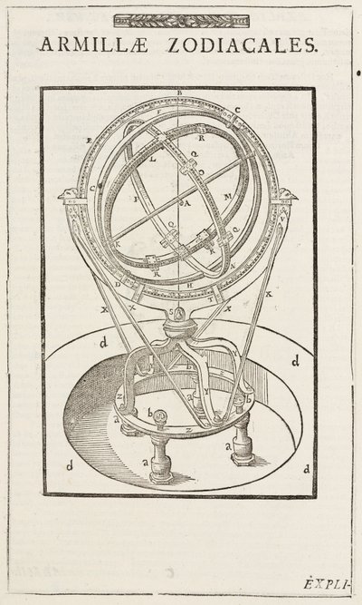 A esfera armilar zodiacal de Tycho Brahe, antes de 1570 de John Pardon