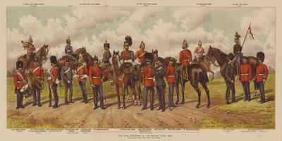 Os Regimentos Irlandeses do Exército Britânico de Richard (after) Simkin
