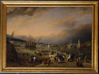 O Almirante "s Hard, Stonehouse, Plymouth, 1865 de Richard Brydges Beechey