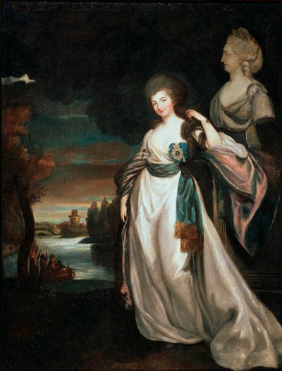 Retrato da coutess Alexandra Branitskaya, 1778-1781. de Richard Brompton