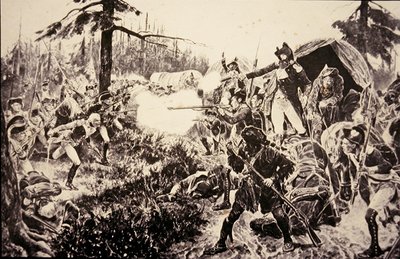 Batalha de Brandywine de Richard Caton (after) Woodville