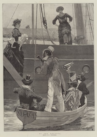 Na Regata (gravura) de Richard Caton II (after) Woodville