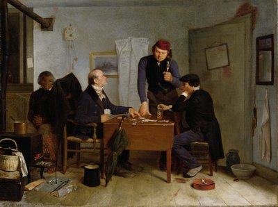 Os jogadores de cartas, 1846 de Richard Caton Woodville