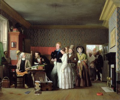 O casamento do marinheiro, 1852 (óleo no tecido) de Richard Caton Woodville