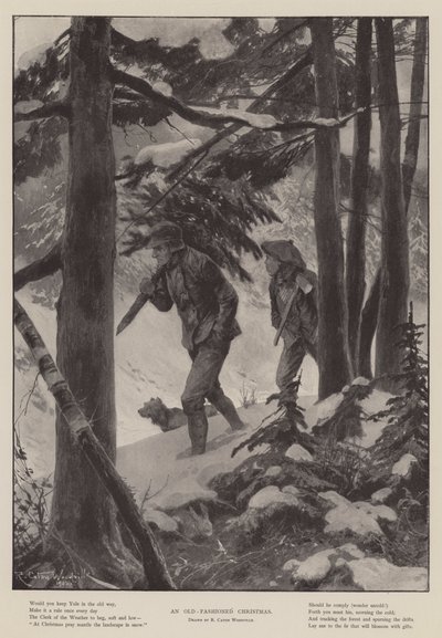 Um Natal antiquado de Richard Caton Woodville junior