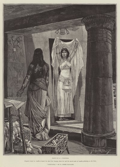 Cleópatra, por H Rider Haggard de Richard Caton Woodville junior