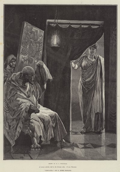 Cleópatra, por H Rider Haggard de Richard Caton Woodville junior